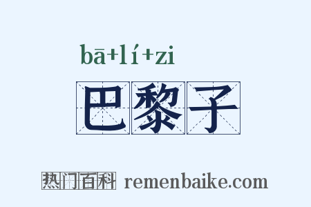 巴黎子是什么意思的图片